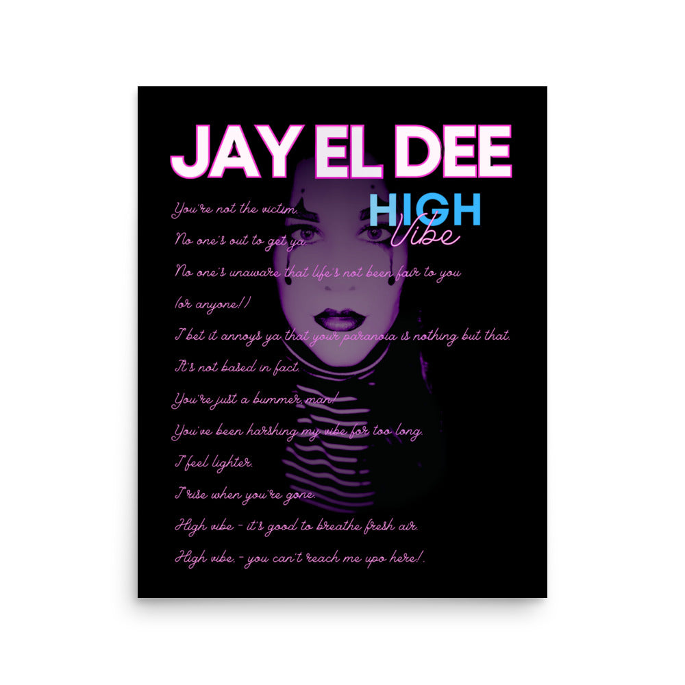 High Vibe Lyrics Poster