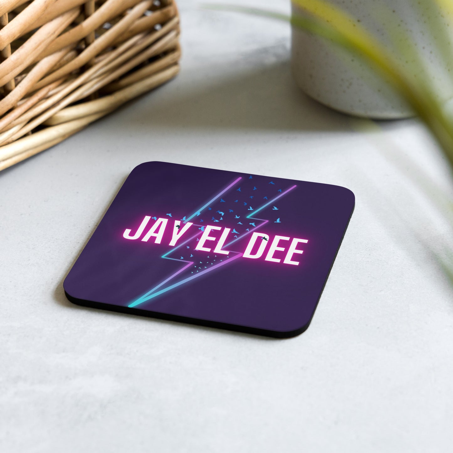 Jay El Dee Cork-back coaster
