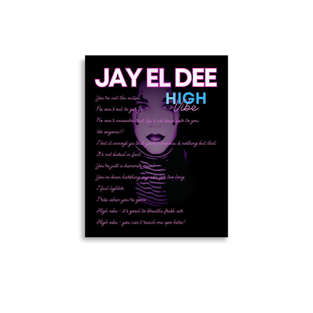 High Vibe Lyrics Poster