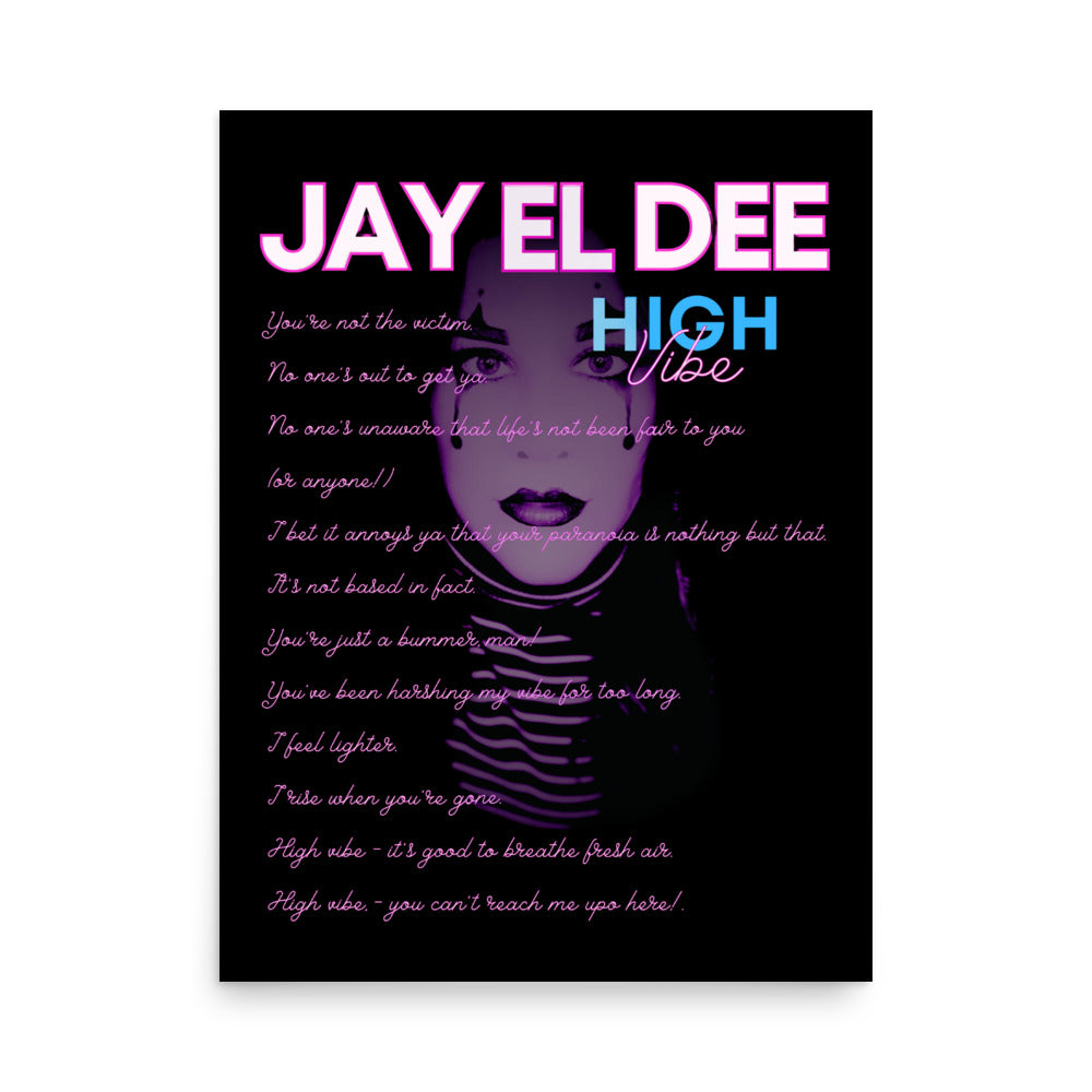 High Vibe Lyrics Poster
