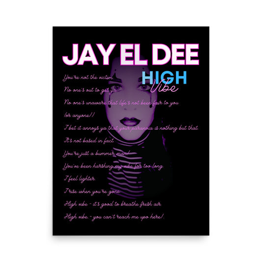 High Vibe Lyrics Poster
