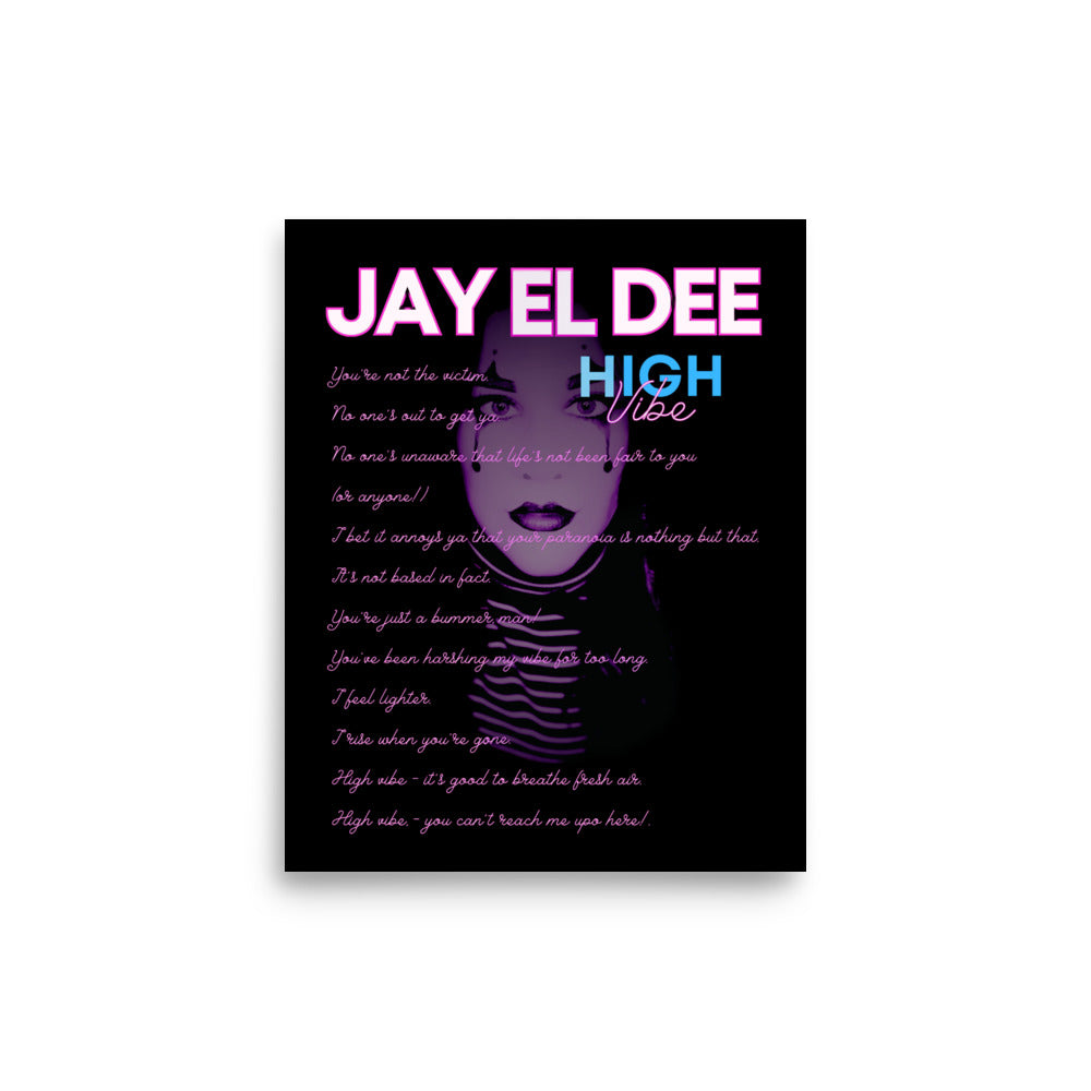 High Vibe Lyrics Poster