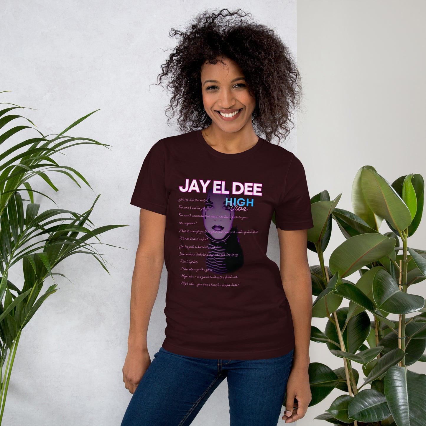 Unisex Jay El Dee "High Vibe" Lyrics t-shirt